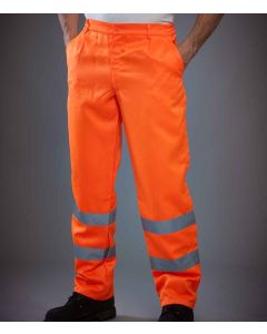 Yoko Hi-Vis Poly/Cotton Work Trousers