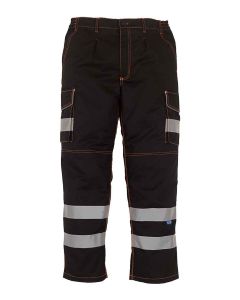 Yoko Hi-Vis Cargo Trousers with Knee Pad Pockets