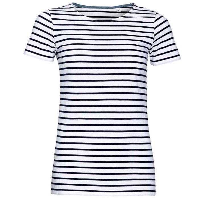SOL'S Ladies Miles Striped T-Shirt main product photo