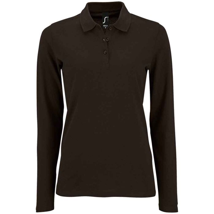 SOL'S Ladies Perfect Long Sleeve Pique Polo Shirt main product photo