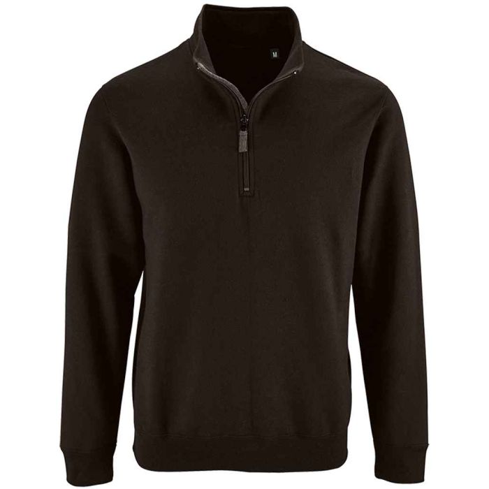 SOL'S Stan Contrast Zip Neck Sweatshirt main product photo