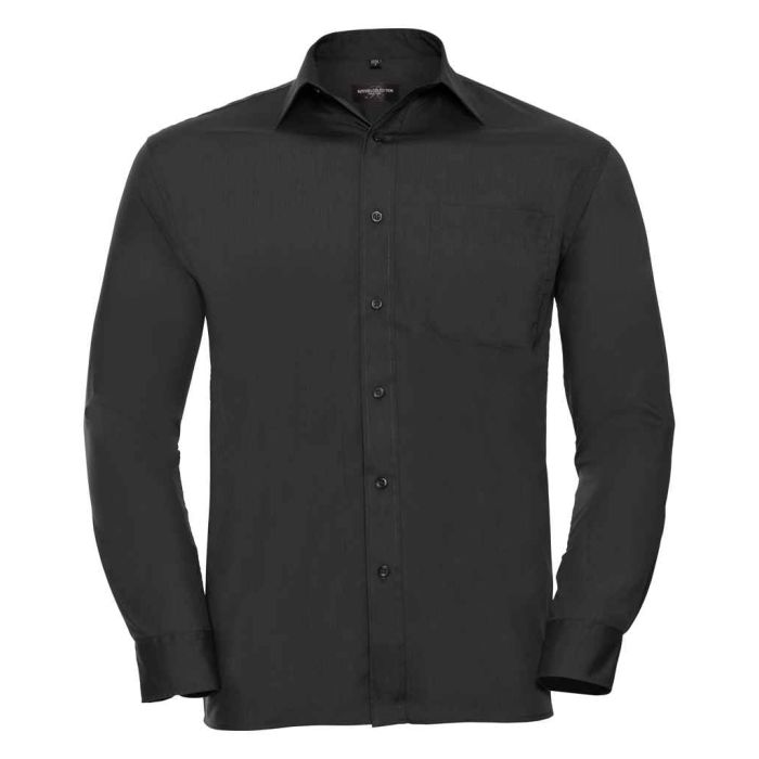Russell Collection Long Sleeve Easy Care Poplin Shirt main product photo