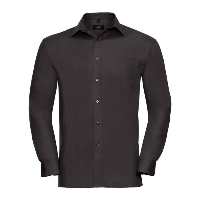 Russell Collection Long Sleeve Easy Care Cotton Poplin Shirt main product photo