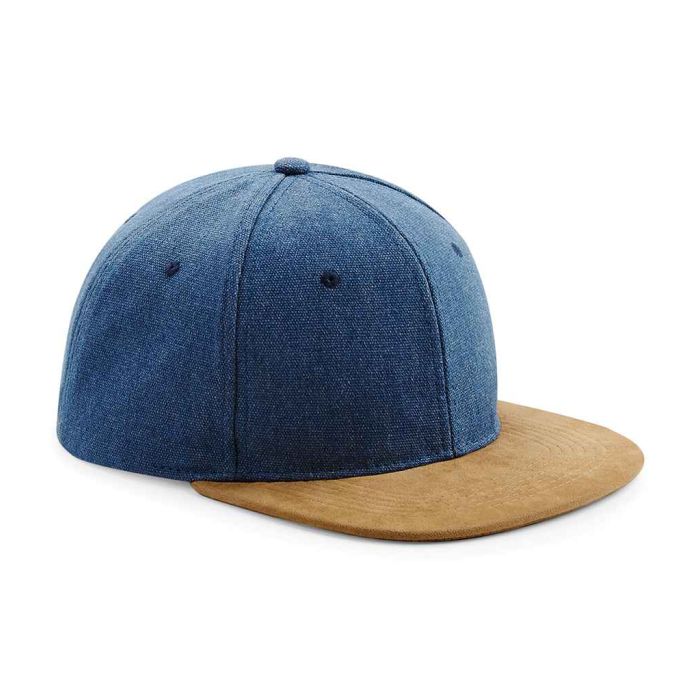 Beechfield Suede Peak Snapback Cap main product photo