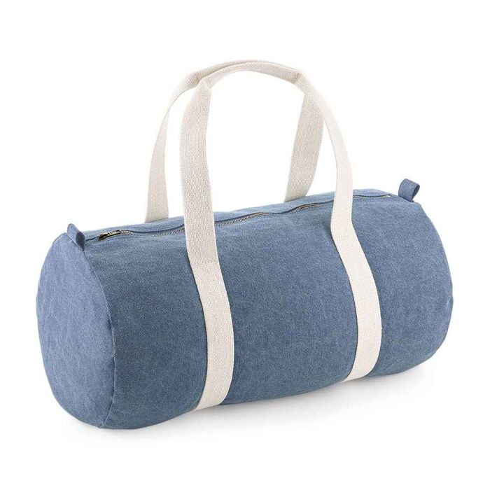 BagBase Denim Barrel Bag main product photo