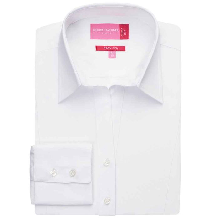 Brook Taverner Ladies Palena Long Sleeve Poplin Shirt main product photo