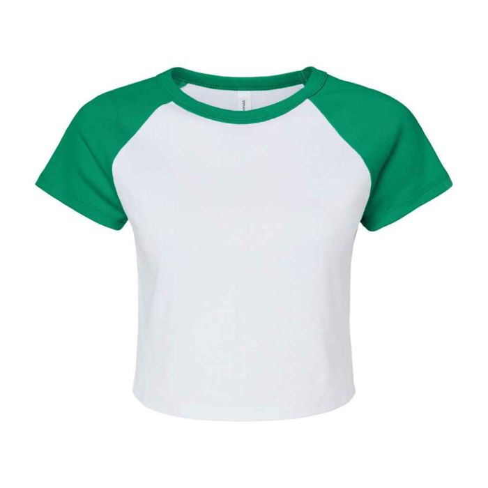 Bella Ladies Micro Rib Raglan Baby T-Shirt main product photo