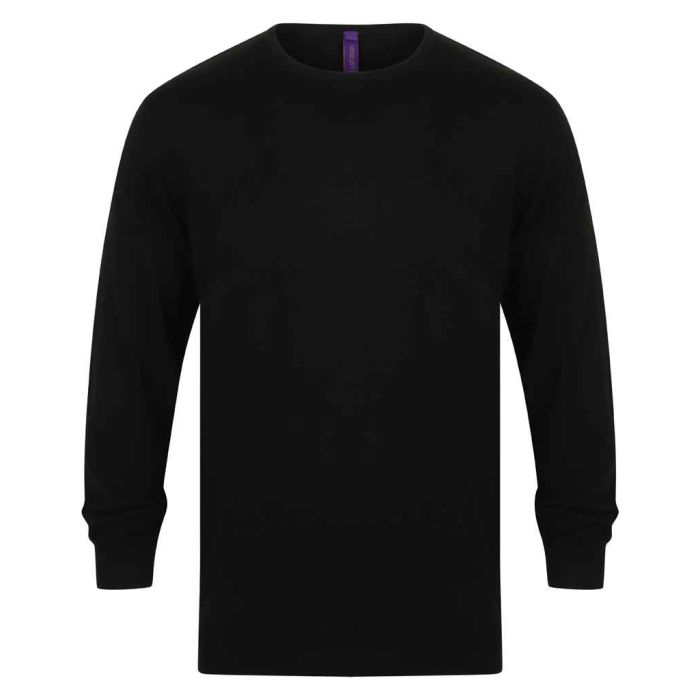 Henbury Lightweight Cotton Acrylic Crew Neck Sweater main product photo