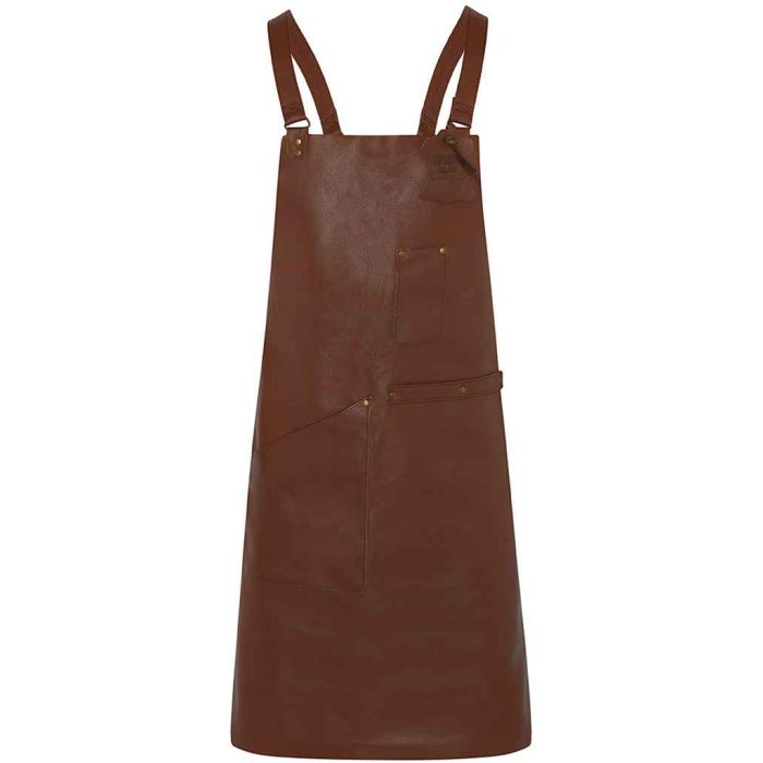 Joseph Alan Leather Bib Apron - Brown - ONE main product photo