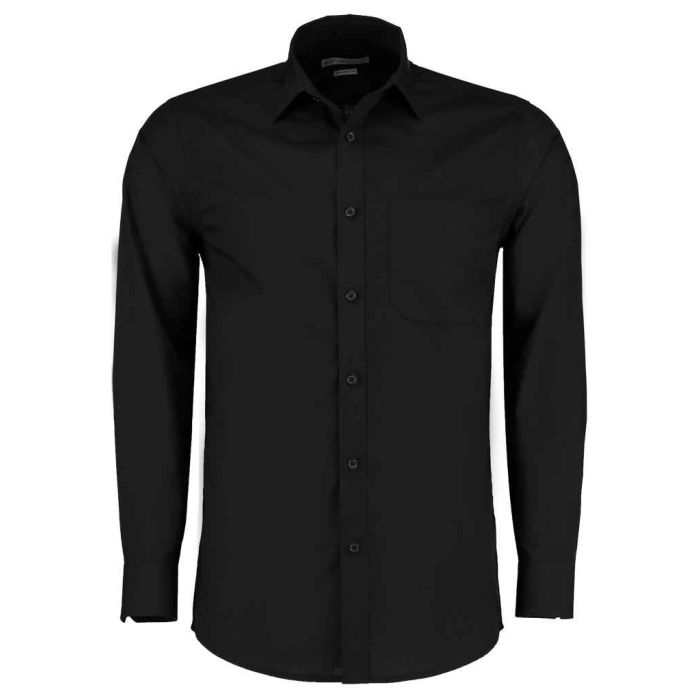 Kustom Kit Long Sleeve Tailored Poplin Shirt main product photo