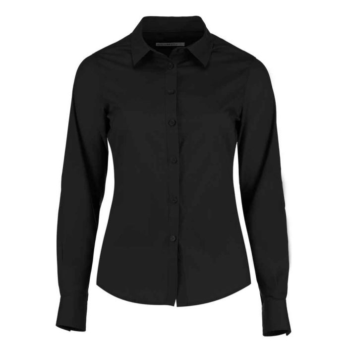 Kustom Kit Ladies Long Sleeve Tailored Poplin Shirt main product photo