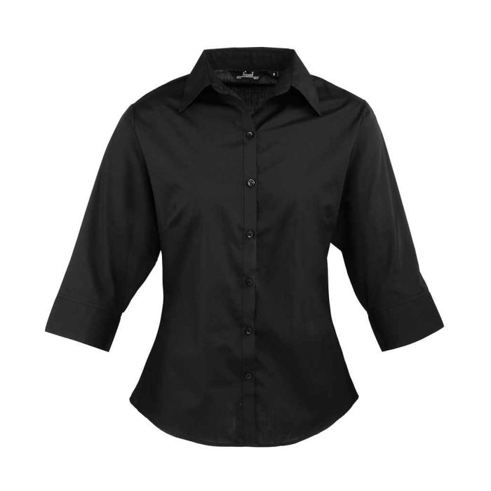 Premier Ladies 3/4 Sleeve Poplin Blouse main product photo