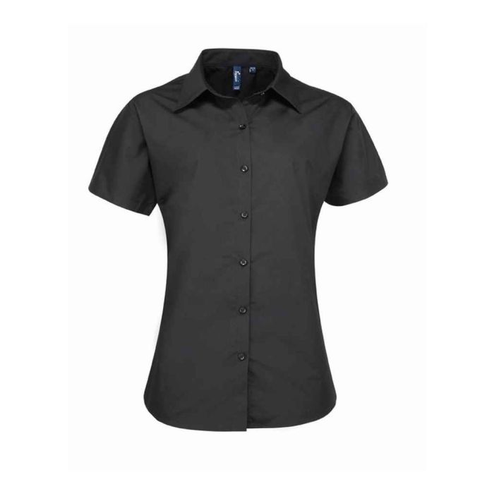Premier Ladies Supreme Short Sleeve Poplin Shirt main product photo