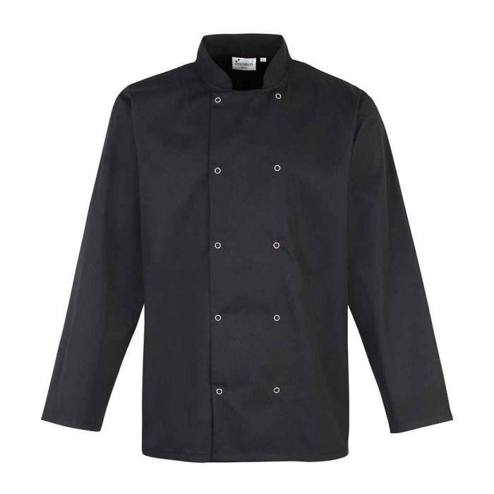Premier Unisex Long Sleeve Stud Front Chef's Jacket main product photo