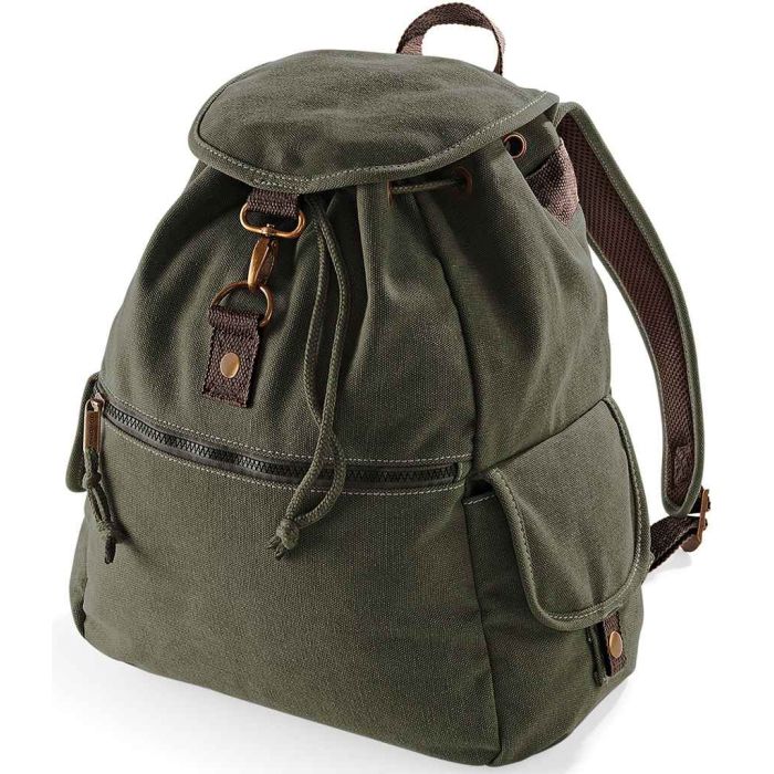 Quadra Vintage Canvas Backpack main product photo