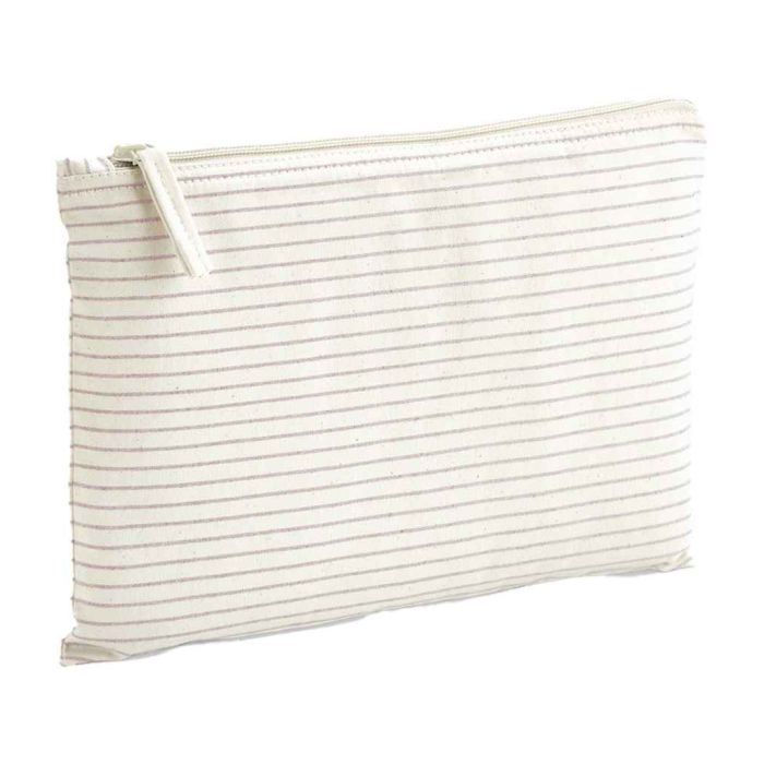Westford Mill Striped Organic Cotton Accessory Pouch main product photo