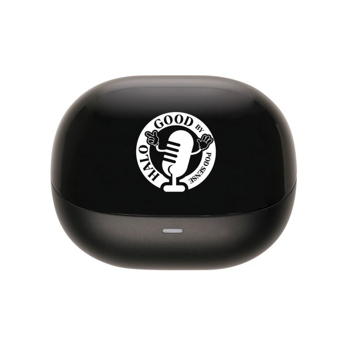Nova Noise Cancelling Bluetooth Earphones-Black-Front-30 x 15 mm-1 main product photo