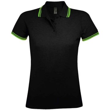 SOL'S Ladies Pasadena Tipped Cotton Pique Polo Shirt