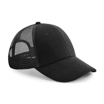 Beechfield Jersey Athleisure Trucker Cap - Black - ONE