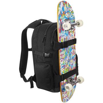 BagBase Old School Boardpack - Black - ONE