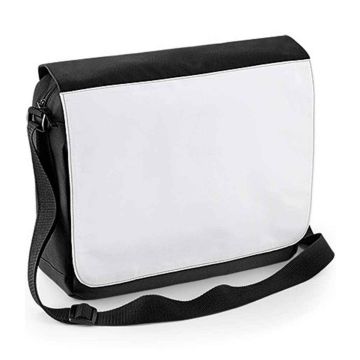 BagBase Sublimation Messenger Bag - Black - ONE