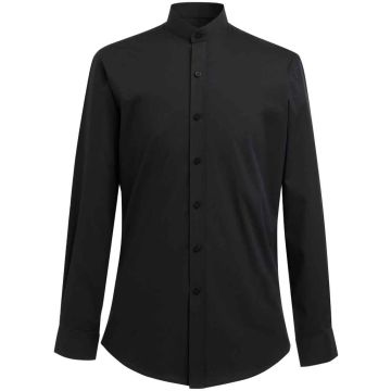 Brook Taverner Volterra Long Sleeve Grandad Collar Shirt