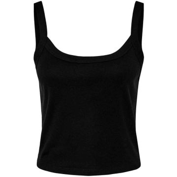 Bella Ladies Micro Rib Spaghetti Strap Tank Top