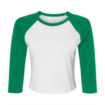 Bella Ladies Micro Rib 3/4 Raglan Baby T-Shirt
