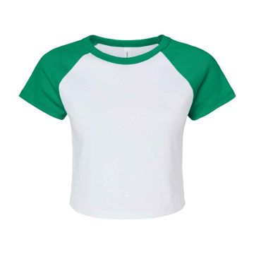 Bella Ladies Micro Rib Raglan Baby T-Shirt