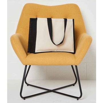 Brand Lab Jute and Canvas Shopper