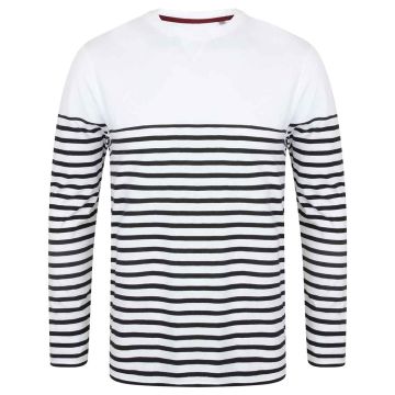 Front Row Unisex Long Sleeve Breton Striped T-Shirt