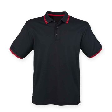 Henbury Coolplus® Tipped Polo Shirt