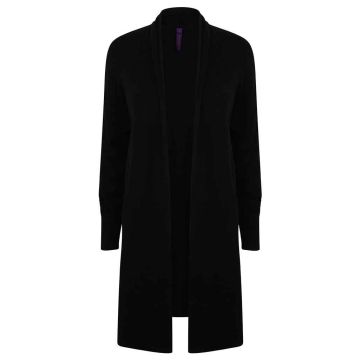 Henbury Ladies Longline Open Cardigan