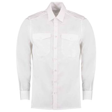 Kustom Kit Long Sleeve Tailored Pilot Shirt