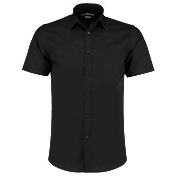 Kustom Kit Short Sleeve Tailored Poplin Shirt