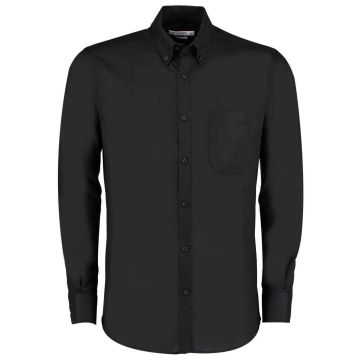 Kustom Kit Long Sleeve Slim Fit Workwear Oxford Shirt
