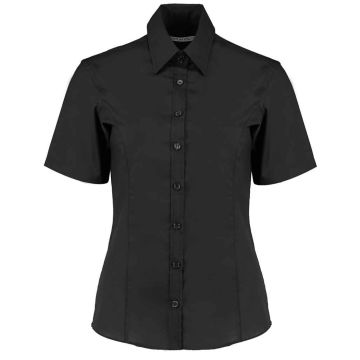 Kustom Kit Ladies Short Sleeve Tailored Business Shirt