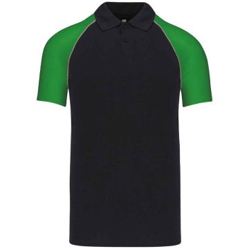 Kariban Baseball Cotton Pique Polo Shirt