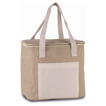 Kimood Medium Jute Cool Bag - Natural - ONE