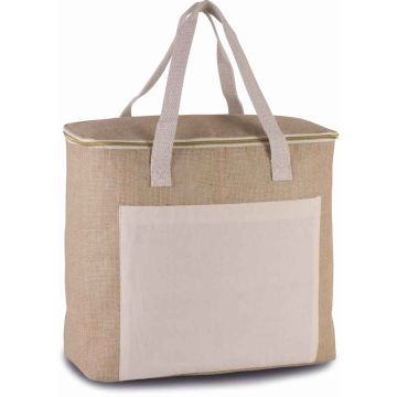 Kimood Large Jute Cool Bag - Natural - ONE
