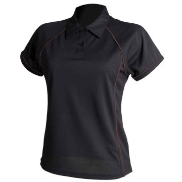 Finden + Hales Ladies Performance Piped Polo Shirt