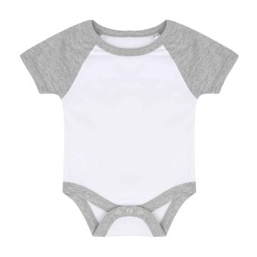 Larkwood Essential Short Sleeve Baby Baseball Bodysuit