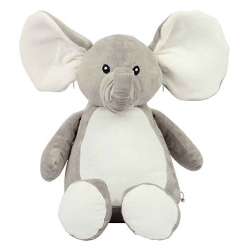 Mumbles Zippie Elephant - Grey - ONE