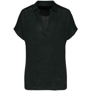 Native Spirit Ladies Linen Polo Shirt