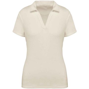 Native Spirit Ladies Terry Towel Polo Shirt