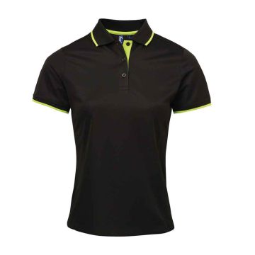 Premier Ladies Contrast Coolchecker® Pique Polo Shirt