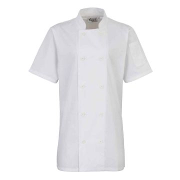 Premier Ladies Short Sleeve Chef's Jacket