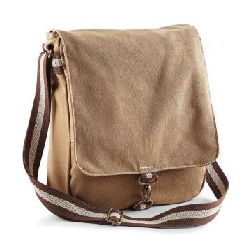 Quadra Vintage Canvas Messenger - Sahara - ONE