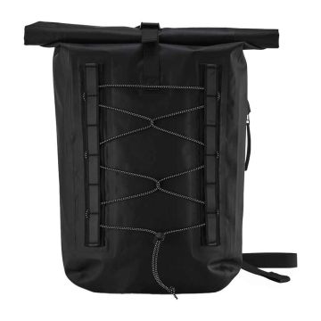 Quadra Waterproof Bike Roll-Top Backpack - Black - ONE
