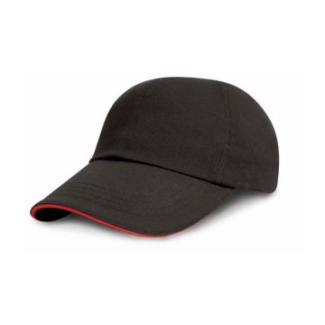 Result Low Profile Heavy Brushed Cotton Cap with Sandwich Peak